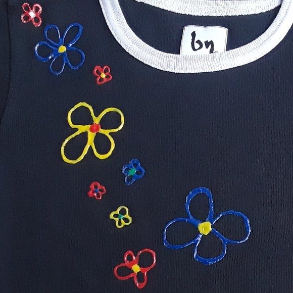 WHIMSICAL FLOWERS KID'S T-SHIRT - Picture 2 of 3